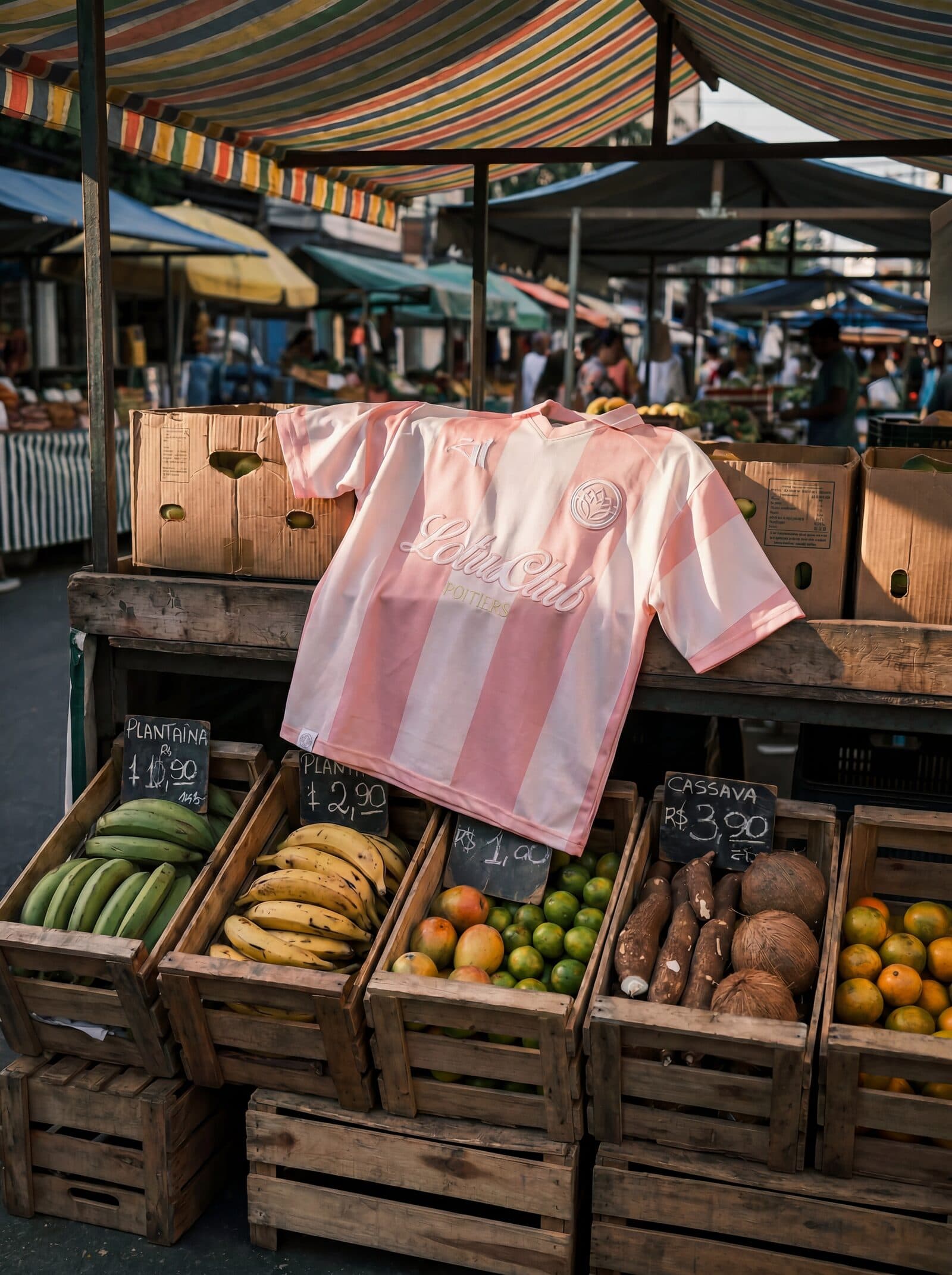 Polo rose Lotus Club Clothing au marché